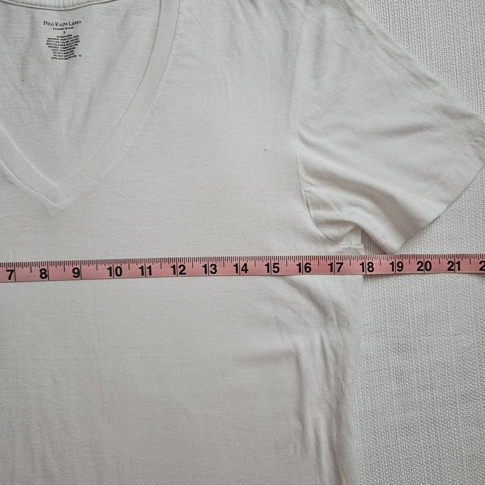 Polo Ralph Lauren Mens V-Neck T-Shirt Stretch Classic Cotton Pony Logo Preppy